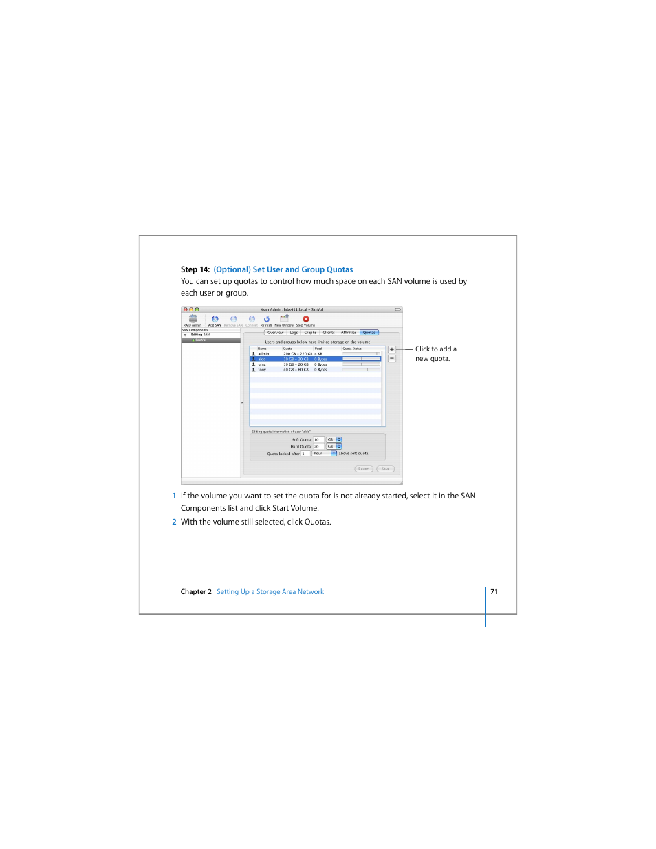 Apple Xsan 1.4 User Manual | Page 71 / 192