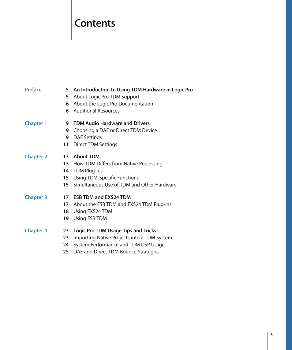 Apple Logic Pro 9 (TDM Guide) User Manual | Page 3 / 26
