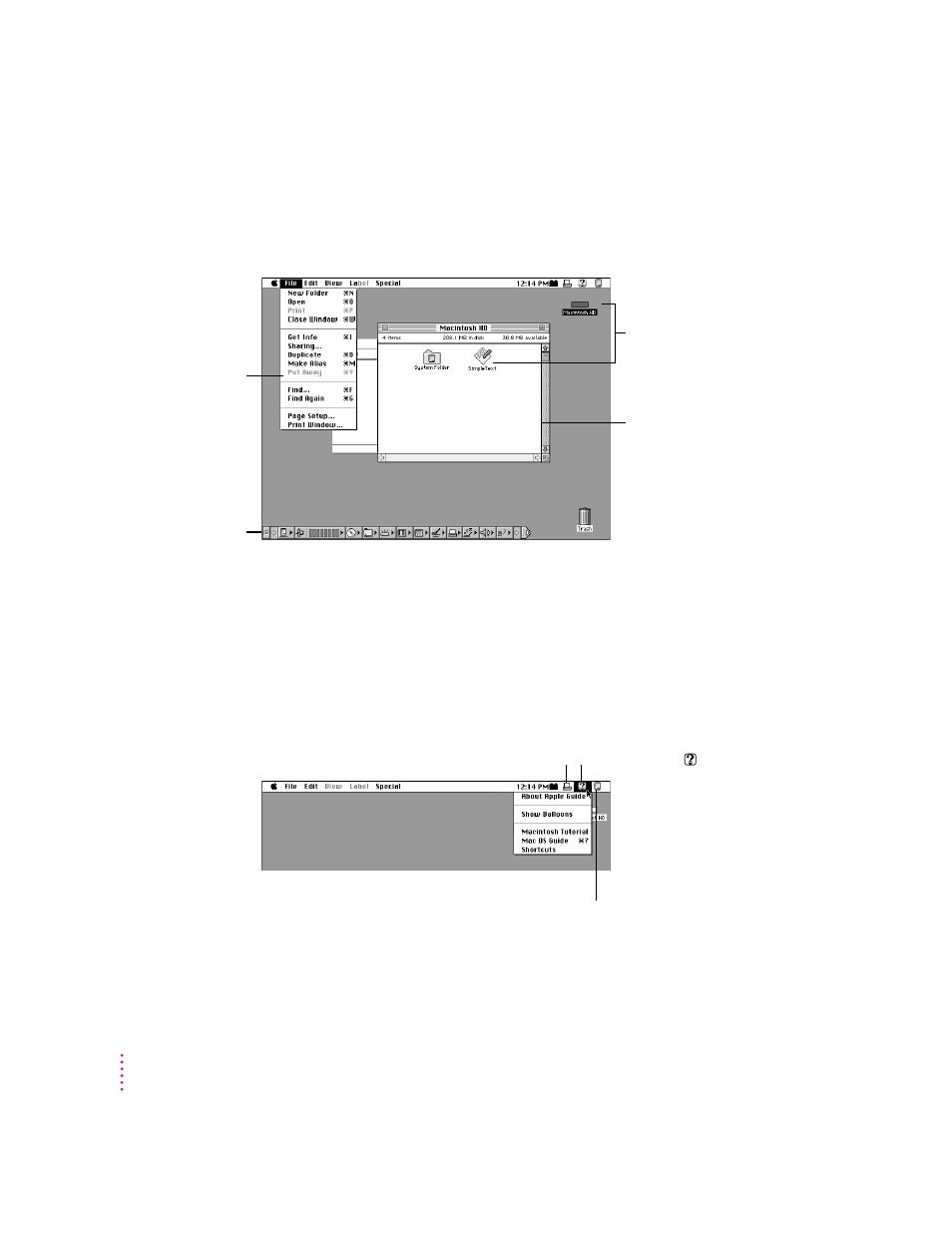 Reviewing the basics, Menus | Apple PowerBook (3400 series) User Manual | Page 20 / 207