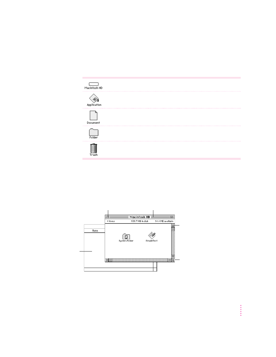 Icons, Windows | Apple PowerBook (3400 series) User Manual | Page 21 / 207