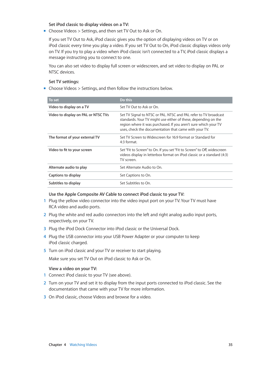 Apple iPod classic 160 GB User Manual | Page 35 / 58