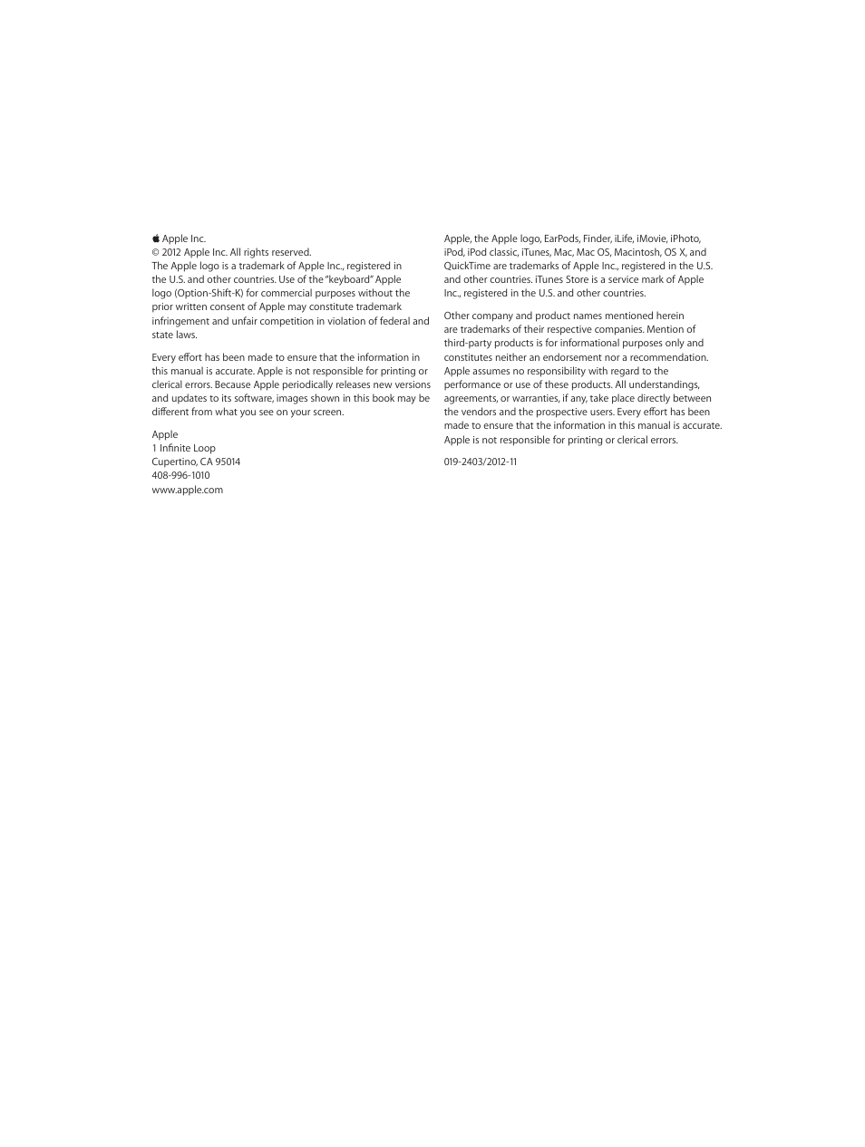 Apple iPod classic 160 GB User Manual | Page 58 / 58