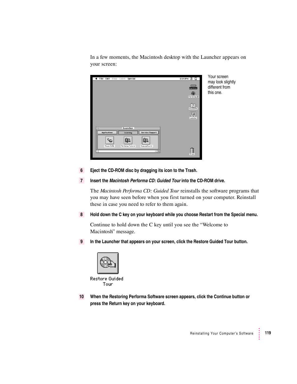 Apple Macintosh Performa 6360 Series User Manual | Page 119 / 199