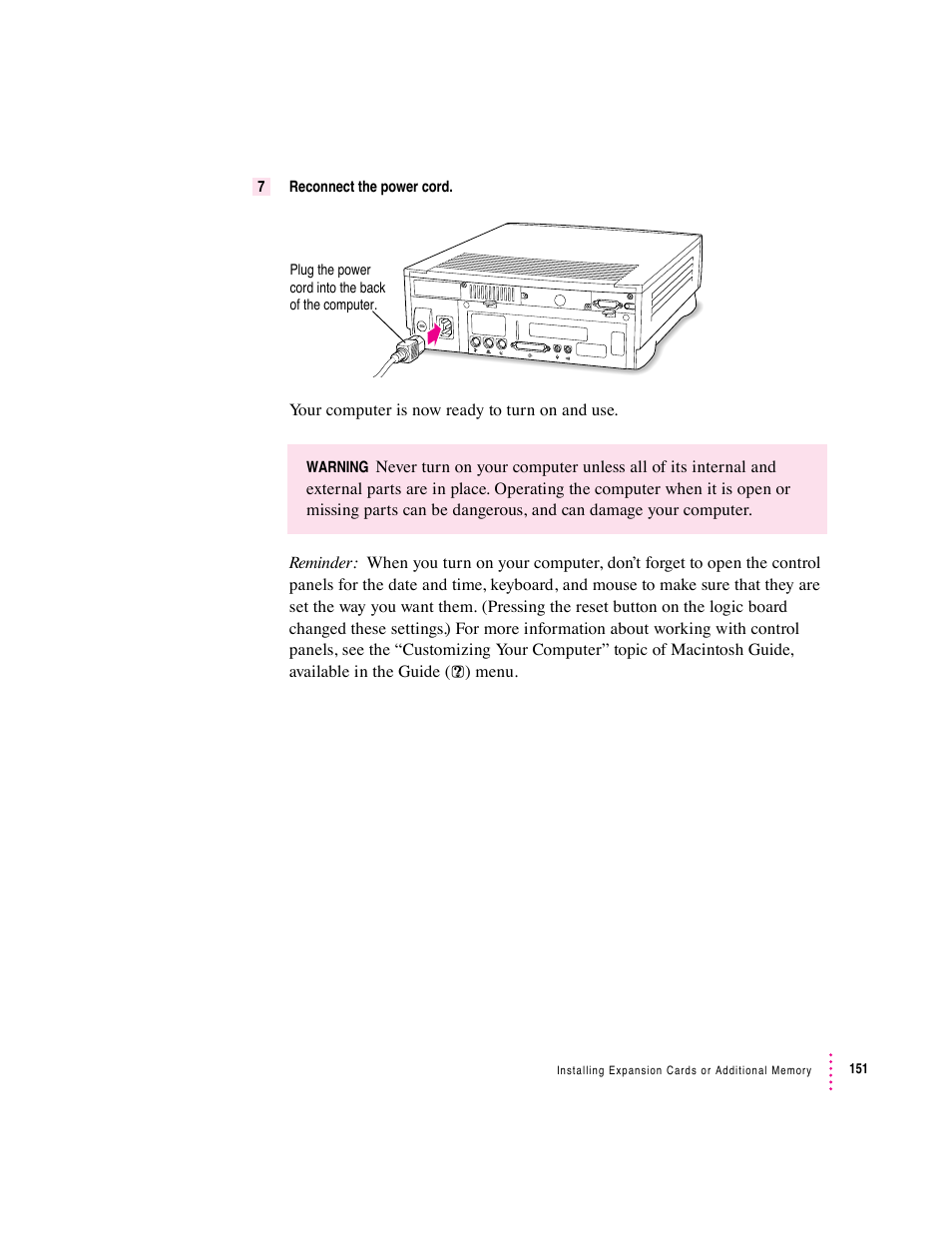 Apple Macintosh Performa 6360 Series User Manual | Page 151 / 199