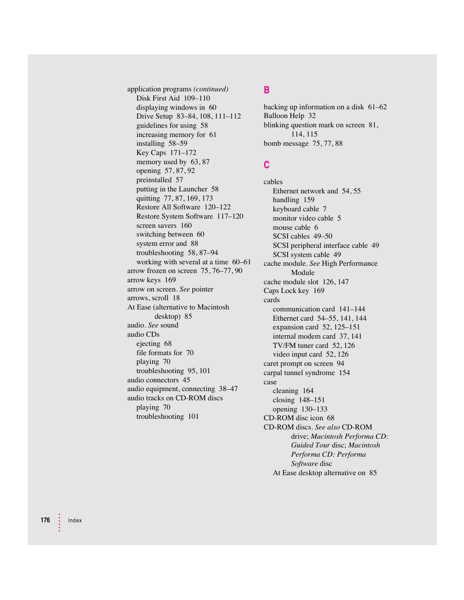 Apple Macintosh Performa 6360 Series User Manual | Page 176 / 199