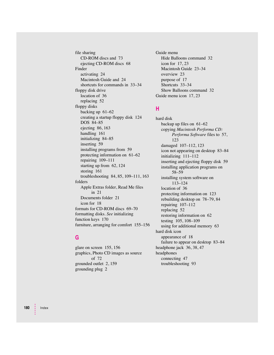 Apple Macintosh Performa 6360 Series User Manual | Page 180 / 199