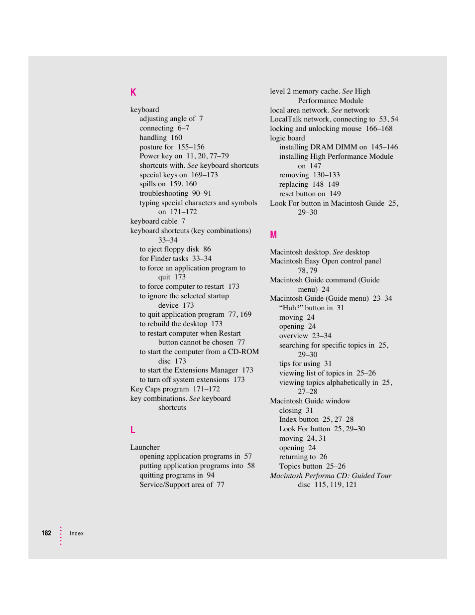 Apple Macintosh Performa 6360 Series User Manual | Page 182 / 199