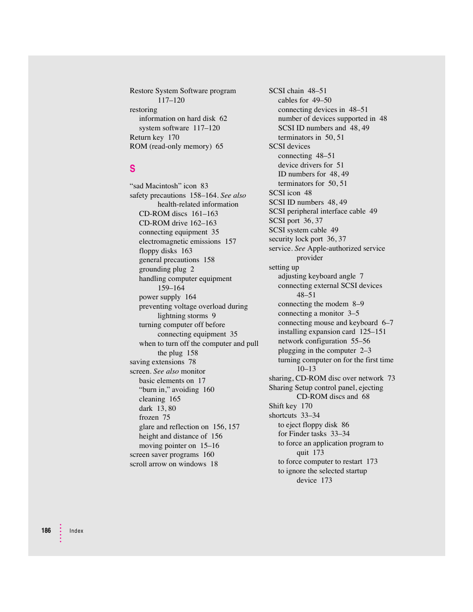 Apple Macintosh Performa 6360 Series User Manual | Page 186 / 199