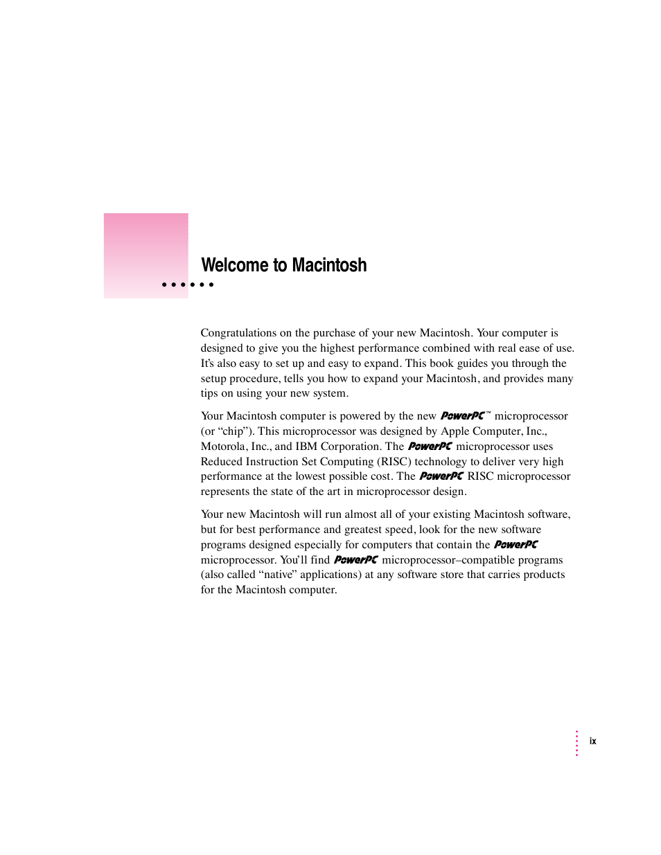 Welcome to macintosh | Apple Macintosh Performa 6360 Series User Manual | Page 198 / 199