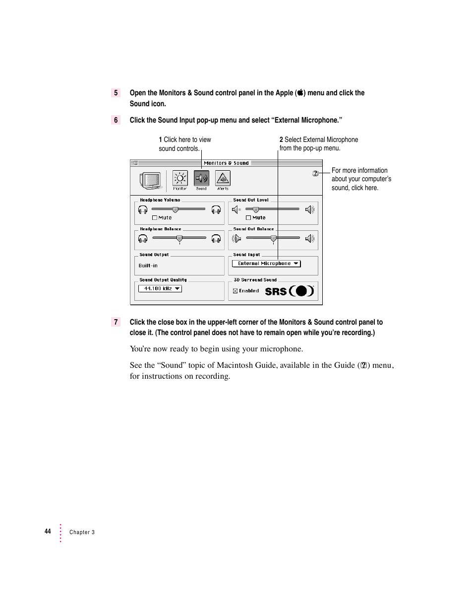 Apple Macintosh Performa 6360 Series User Manual | Page 44 / 199