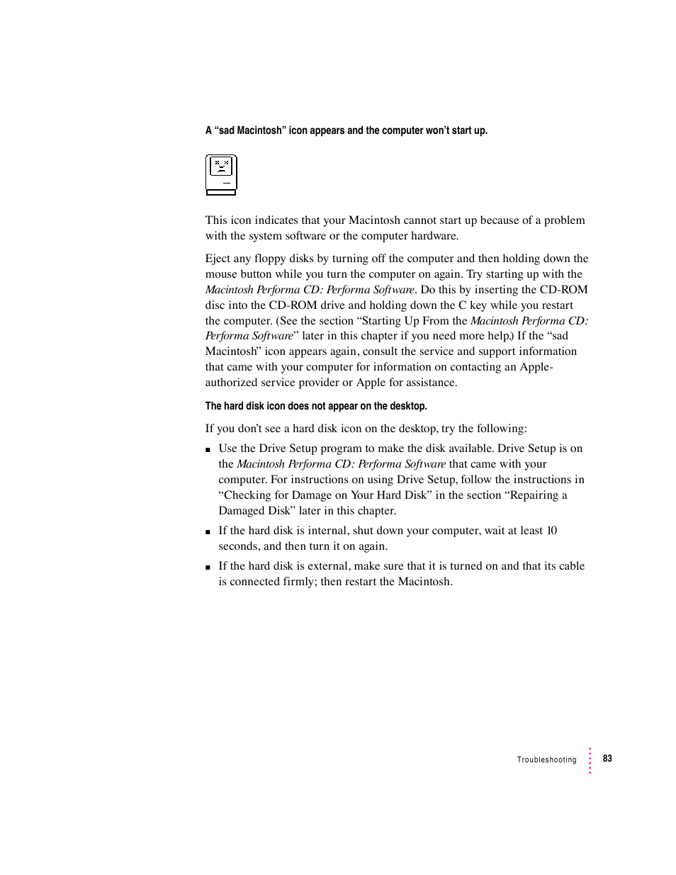 Apple Macintosh Performa 6360 Series User Manual | Page 83 / 199