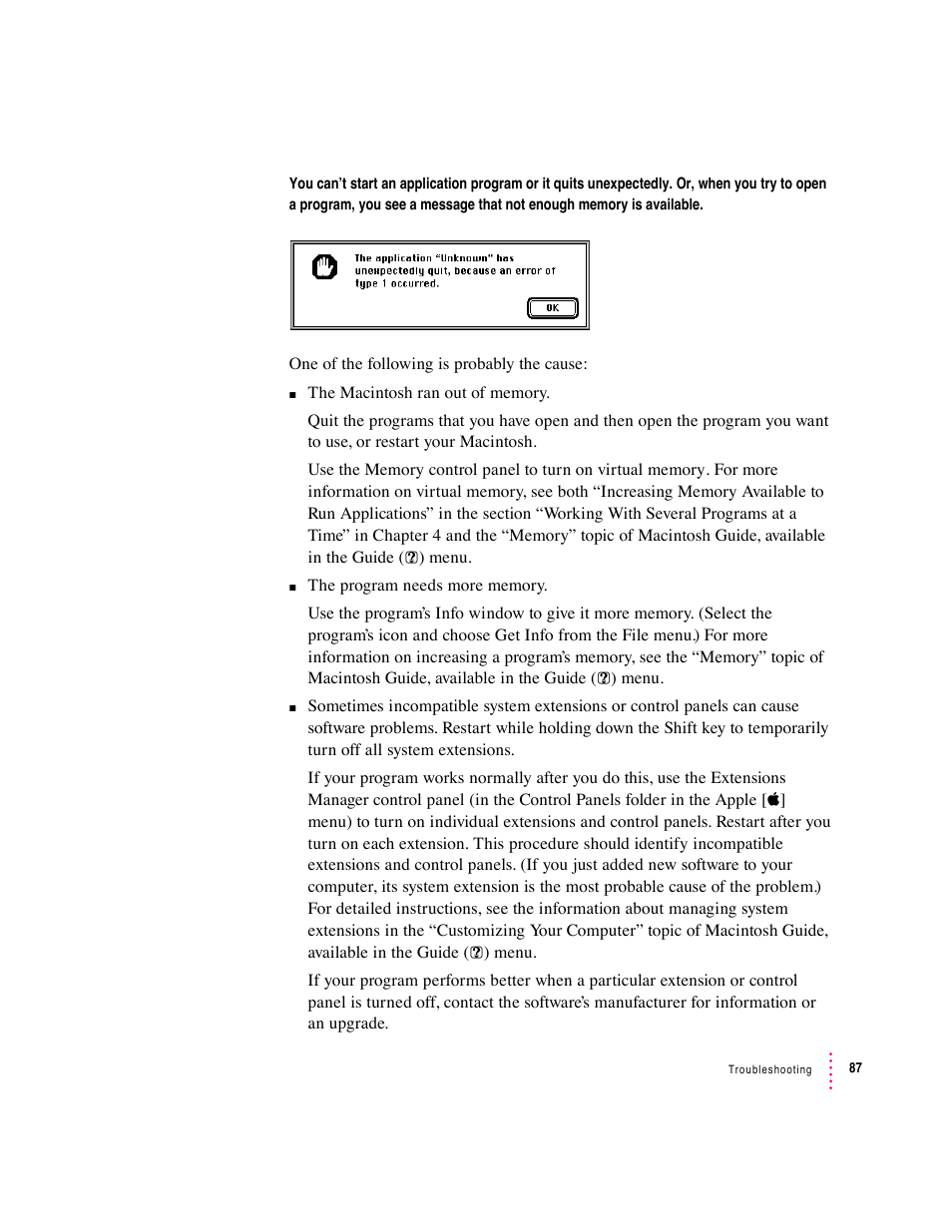 Apple Macintosh Performa 6360 Series User Manual | Page 87 / 199