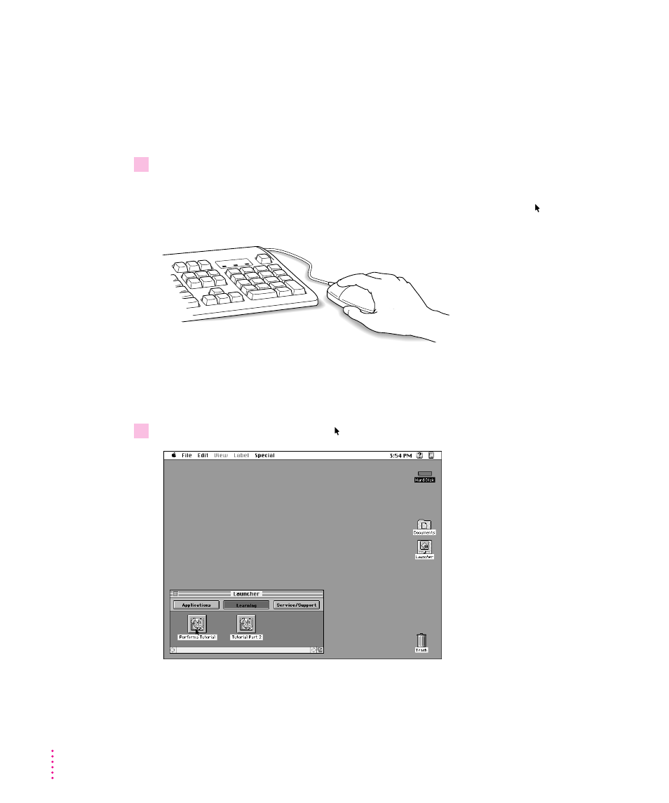 Learning the basics 12, Learning the basics | Apple Macintosh Performa 6300CD Series User Manual | Page 22 / 134