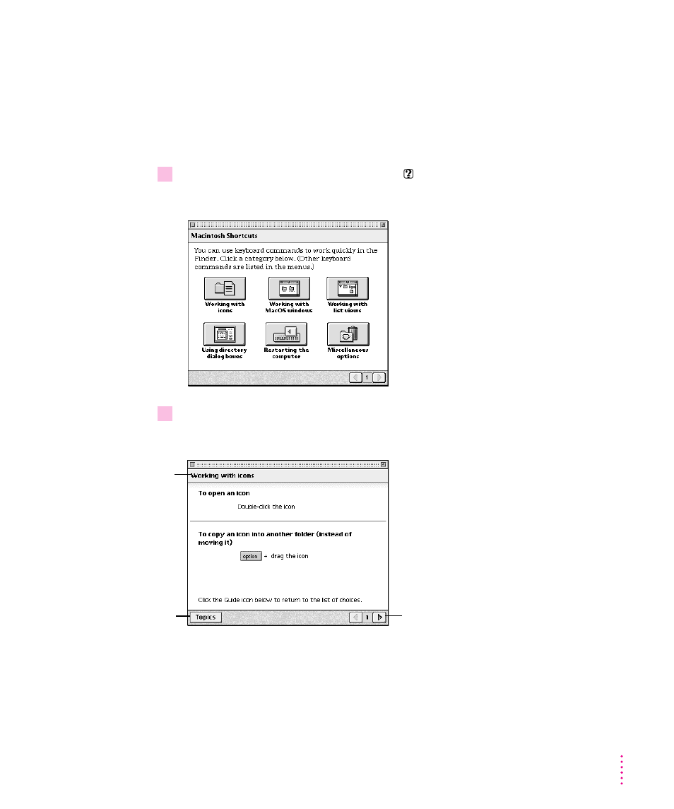 Learning useful shortcuts 27, Learning useful shortcuts | Apple Macintosh Performa 6300CD Series User Manual | Page 37 / 134