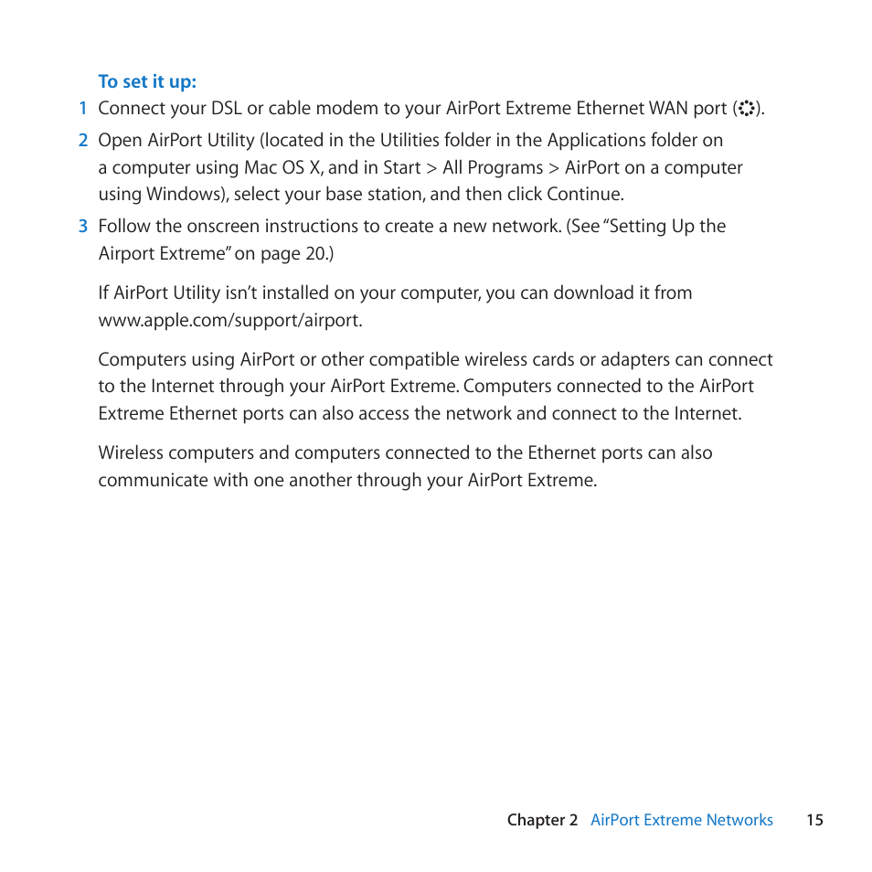 Apple AirPort Extreme 802.11n (5th Generation) User Manual | Page 15 / 44