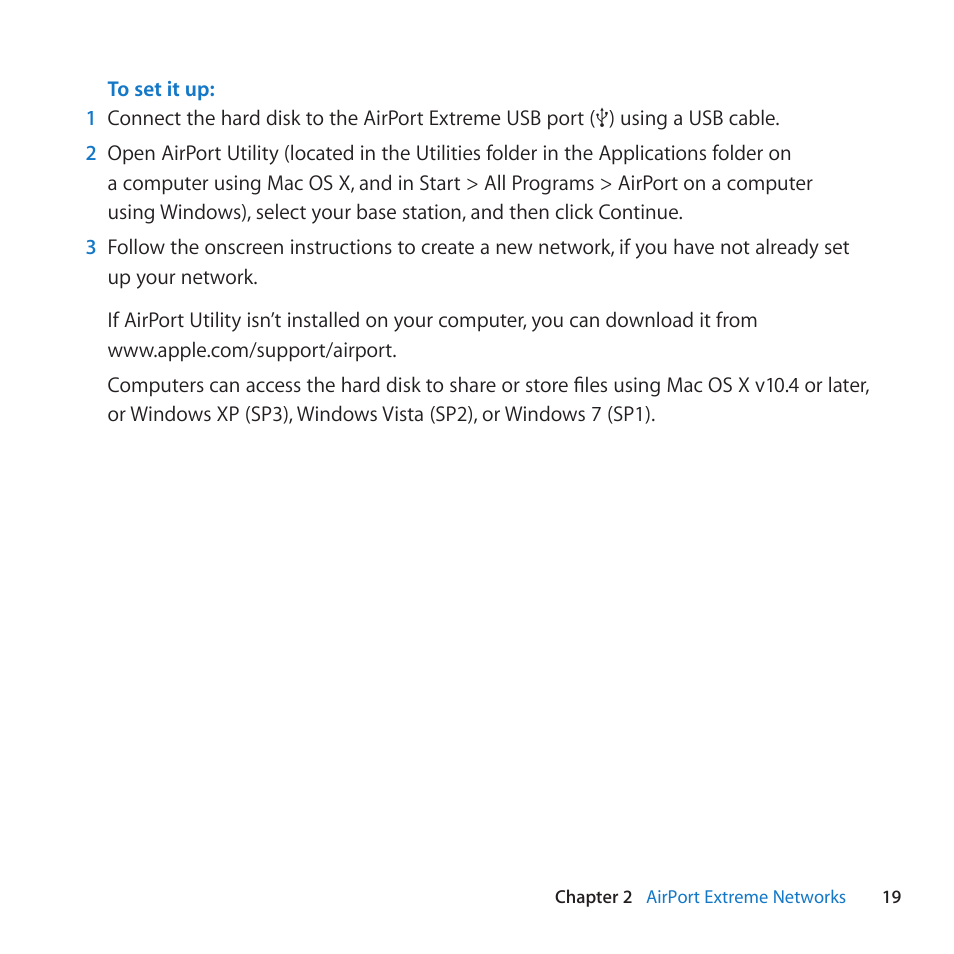 Apple AirPort Extreme 802.11n (5th Generation) User Manual | Page 19 / 44
