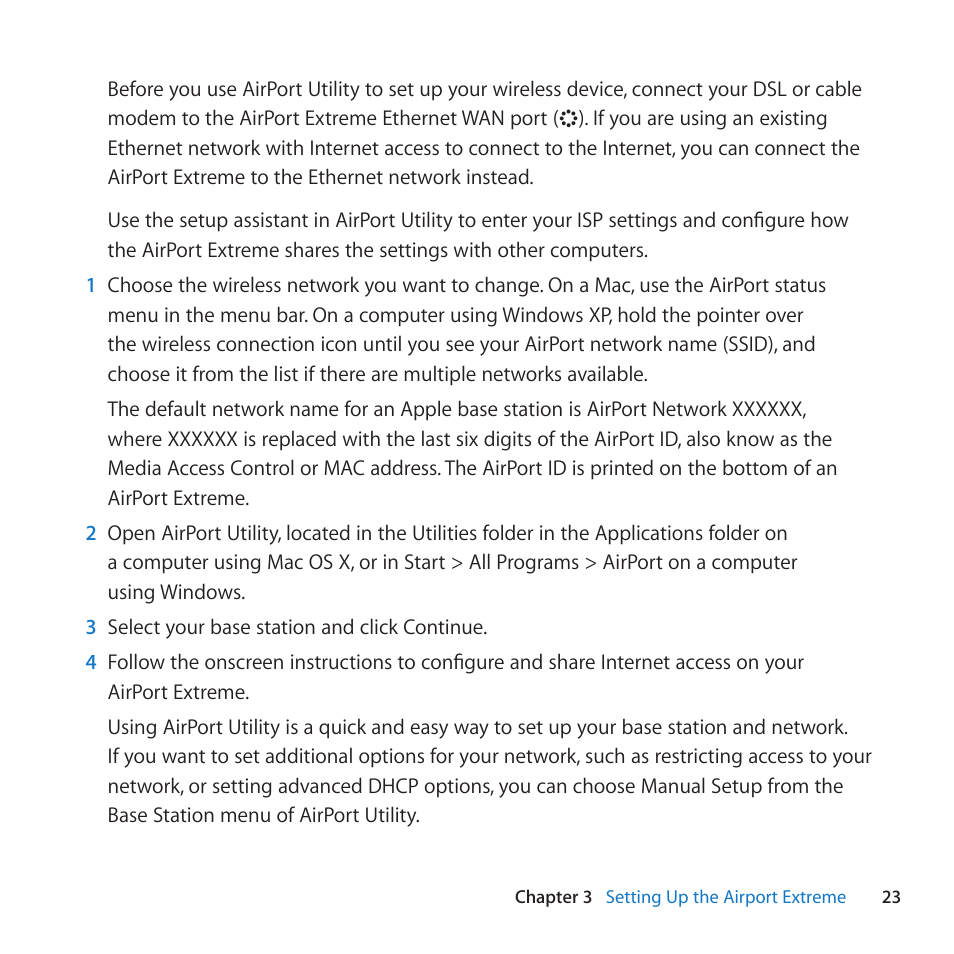 Apple AirPort Extreme 802.11n (5th Generation) User Manual | Page 23 / 44