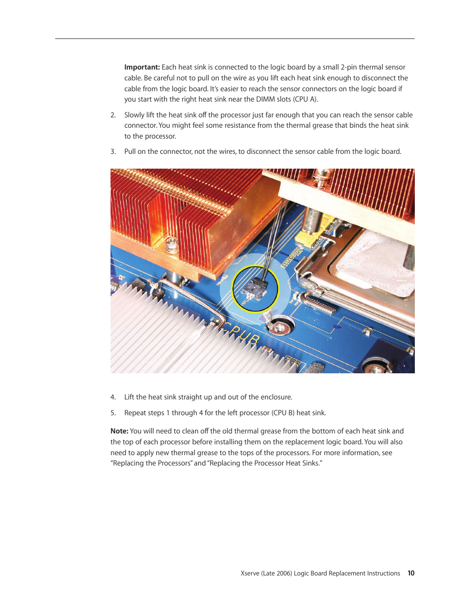 Apple Xserve Intel (Late 2006) DIY Procedure for Logic Board User Manual | Page 10 / 25
