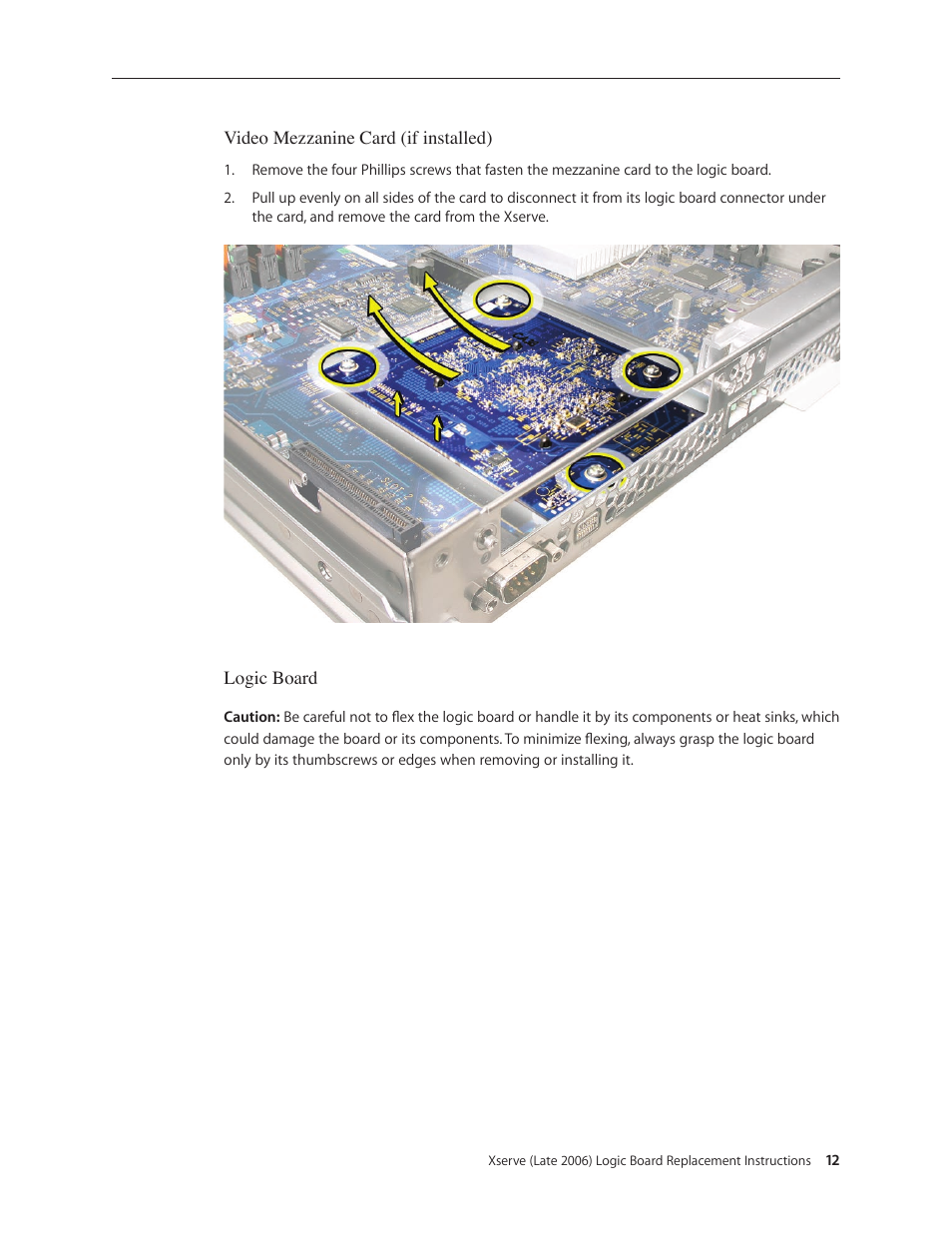 Apple Xserve Intel (Late 2006) DIY Procedure for Logic Board User Manual | Page 12 / 25
