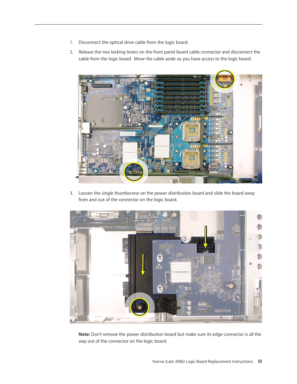 Apple Xserve Intel (Late 2006) DIY Procedure for Logic Board User Manual | Page 13 / 25