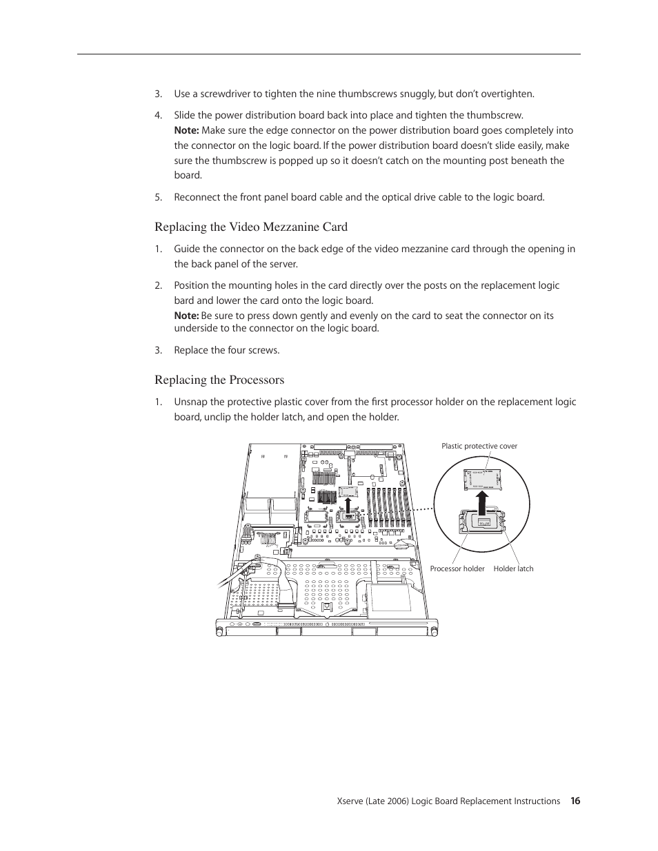 Apple Xserve Intel (Late 2006) DIY Procedure for Logic Board User Manual | Page 16 / 25
