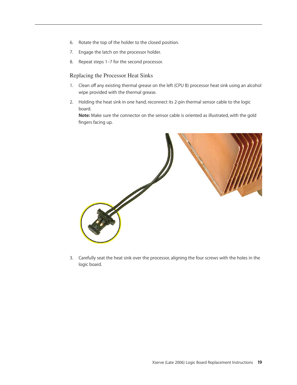Apple Xserve Intel (Late 2006) DIY Procedure for Logic Board User Manual | Page 19 / 25