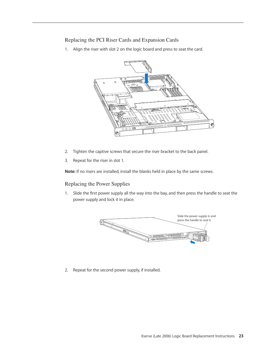 Apple Xserve Intel (Late 2006) DIY Procedure for Logic Board User Manual | Page 23 / 25
