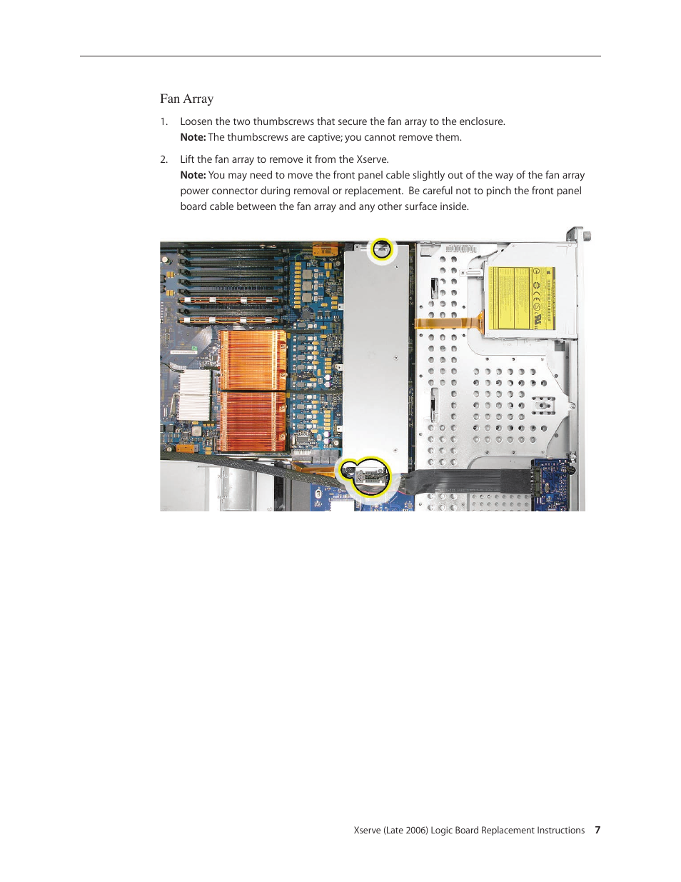 Apple Xserve Intel (Late 2006) DIY Procedure for Logic Board User Manual | Page 7 / 25
