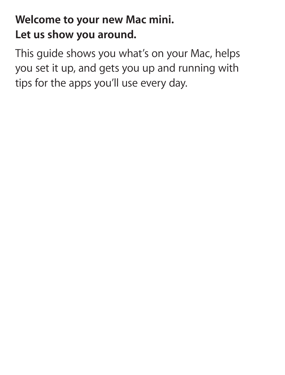 Apple Mac mini (Late 2012) User Manual | Page 2 / 18