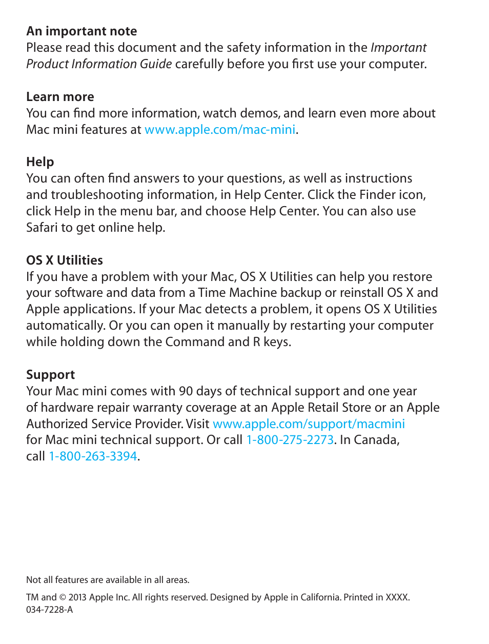 Apple Mac mini (Late 2012) User Manual | Page 9 / 18