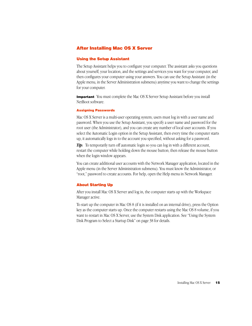 Apple Mac OS X Server User Manual | Page 15 / 46