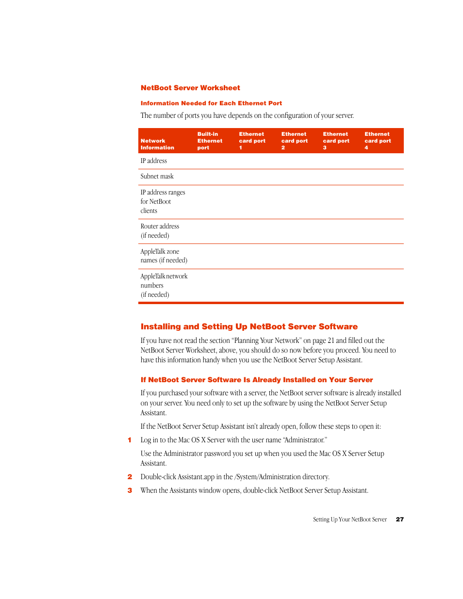 Apple Mac OS X Server User Manual | Page 27 / 46