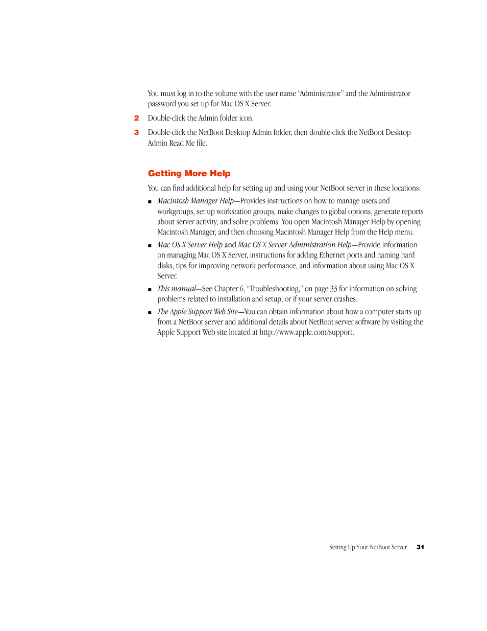 Apple Mac OS X Server User Manual | Page 31 / 46