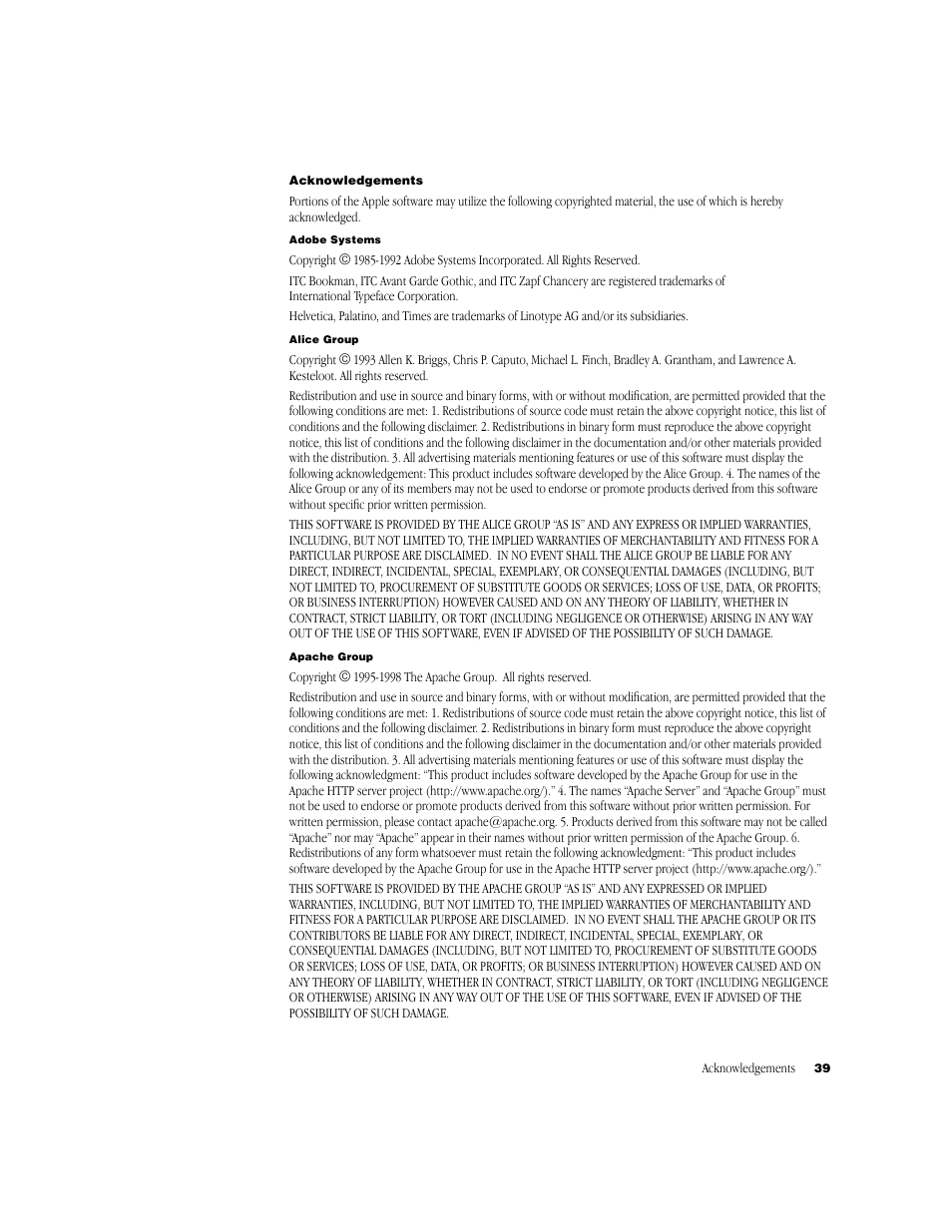 Apple Mac OS X Server User Manual | Page 39 / 46