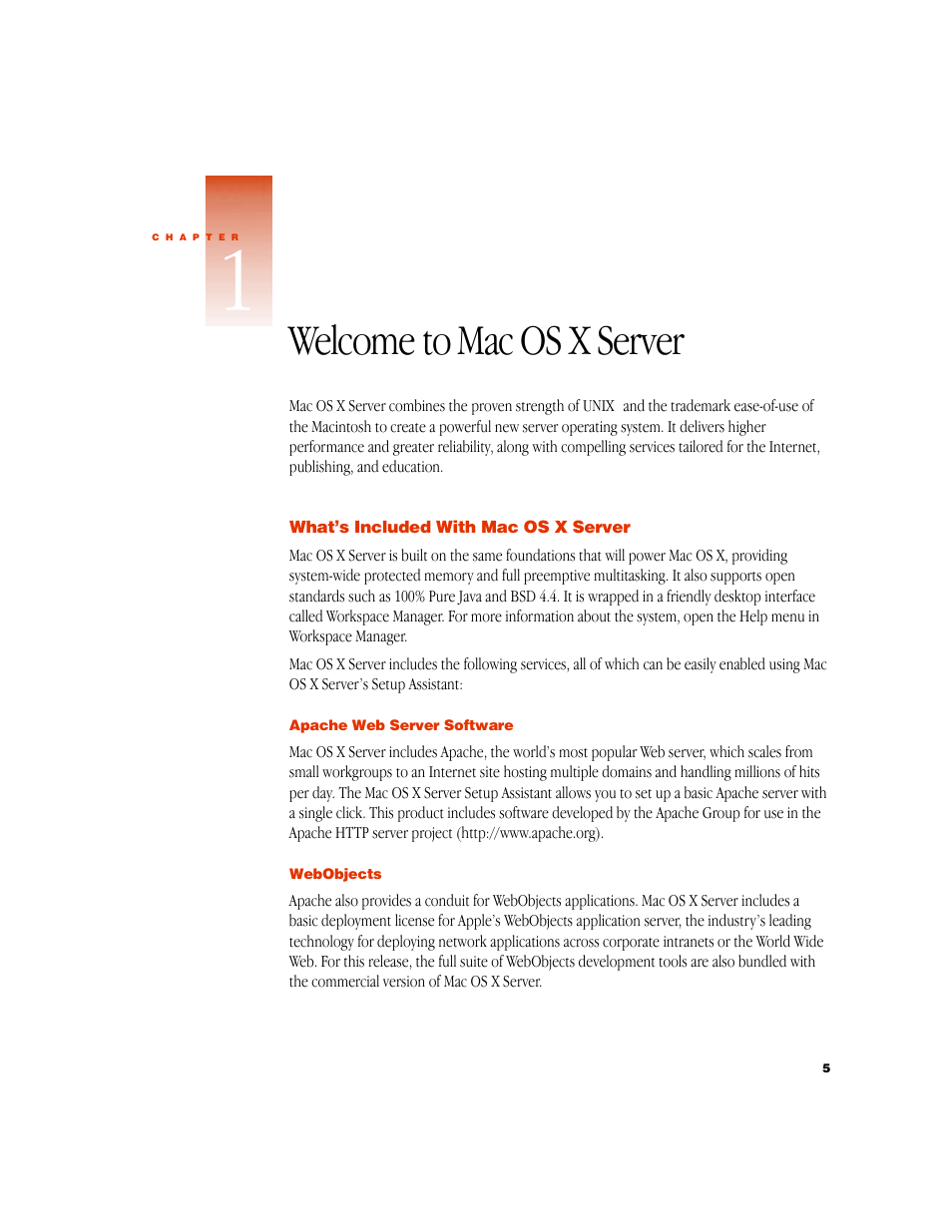 Welcome to mac os x server | Apple Mac OS X Server User Manual | Page 5 / 46