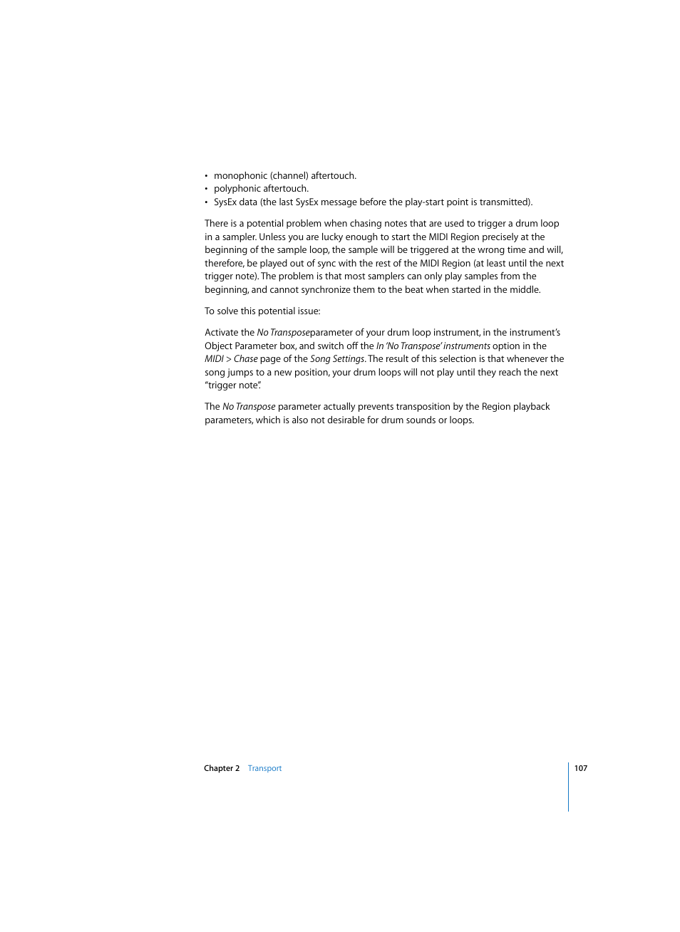 Apple Logic Pro 7 User Manual | Page 107 / 730