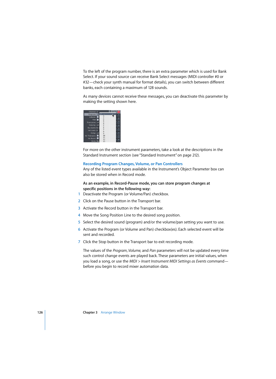 Apple Logic Pro 7 User Manual | Page 126 / 730