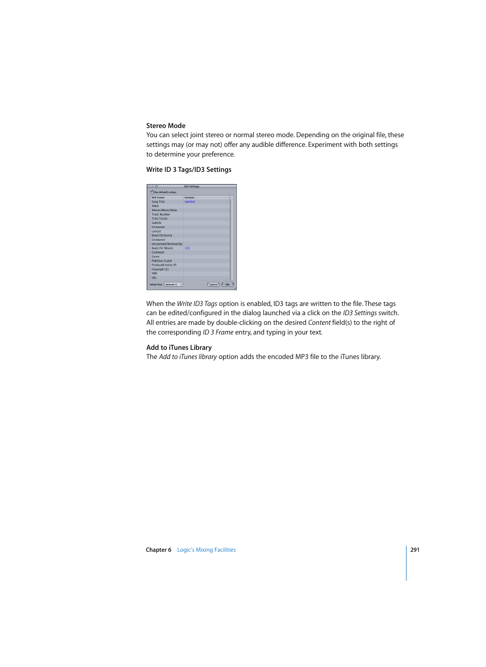 Apple Logic Pro 7 User Manual | Page 291 / 730