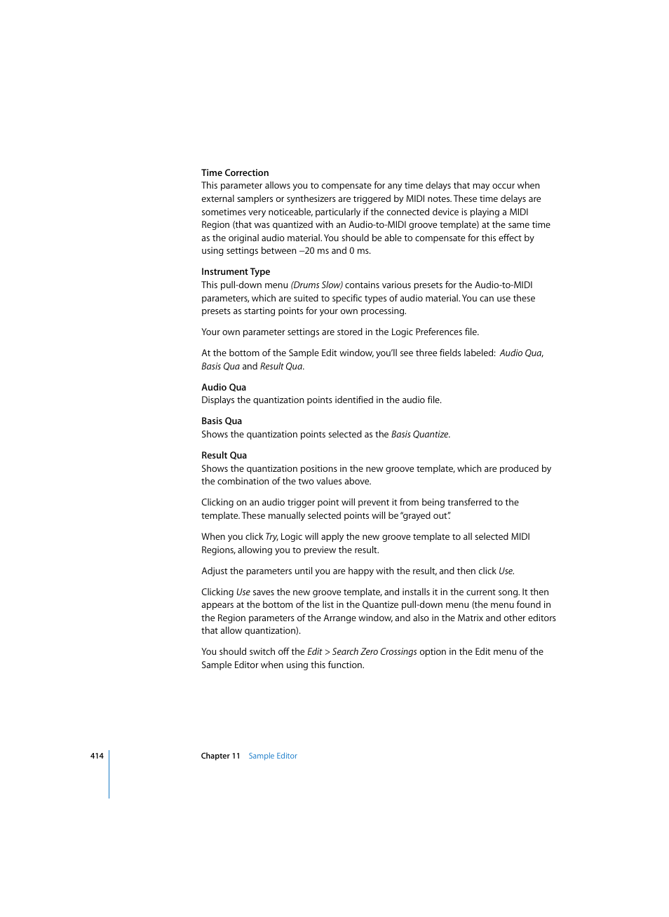 Apple Logic Pro 7 User Manual | Page 414 / 730