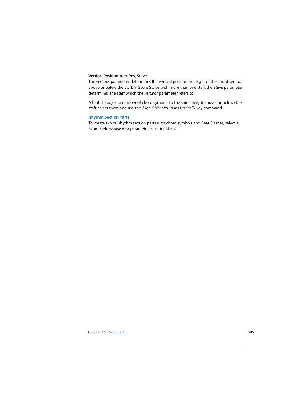 Rhythm section parts | Apple Logic Pro 7 User Manual | Page 585 / 730
