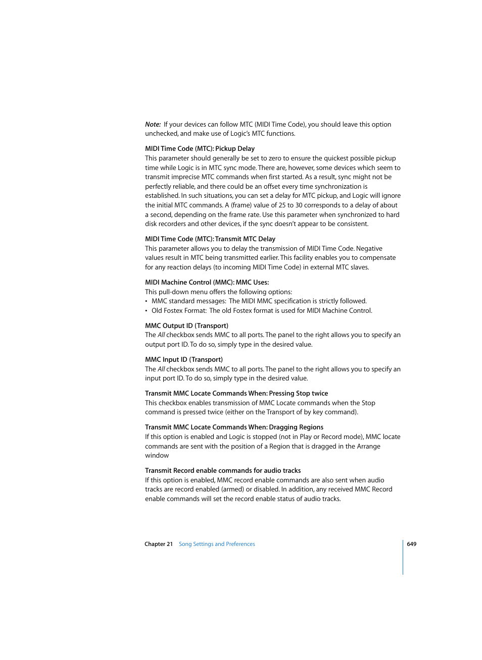 Apple Logic Pro 7 User Manual | Page 649 / 730