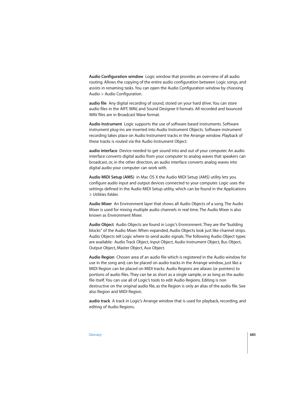 Apple Logic Pro 7 User Manual | Page 685 / 730