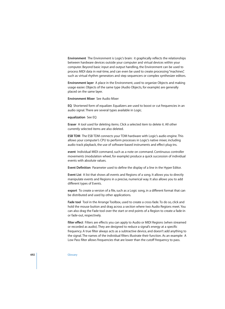Apple Logic Pro 7 User Manual | Page 692 / 730