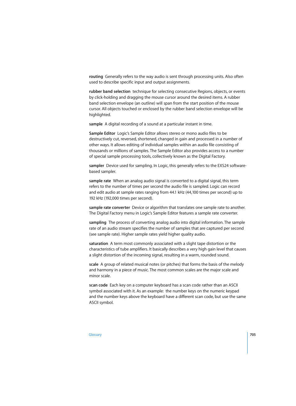 Apple Logic Pro 7 User Manual | Page 705 / 730