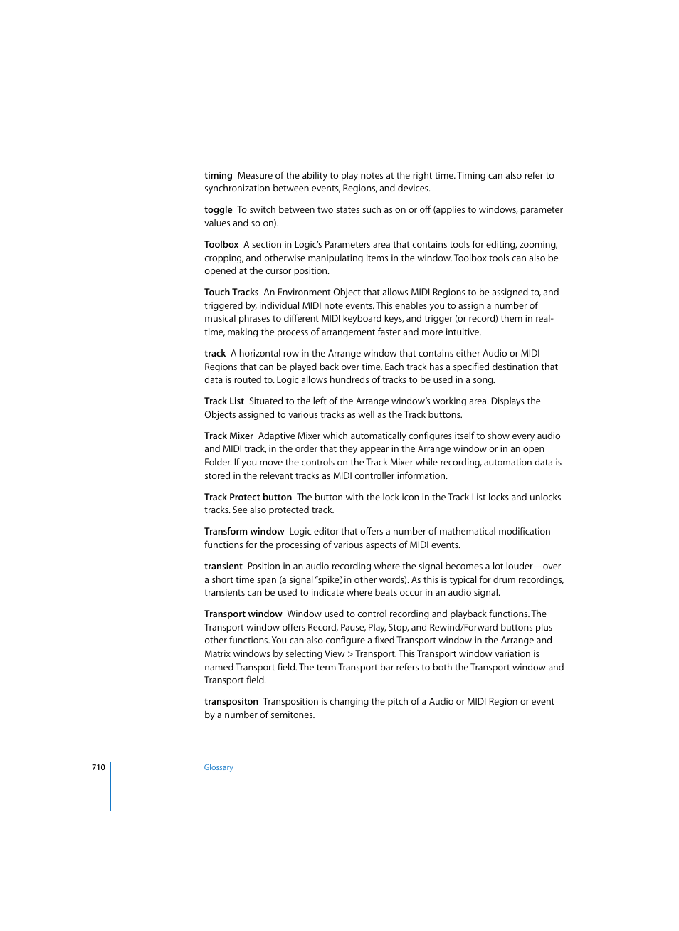 Apple Logic Pro 7 User Manual | Page 710 / 730