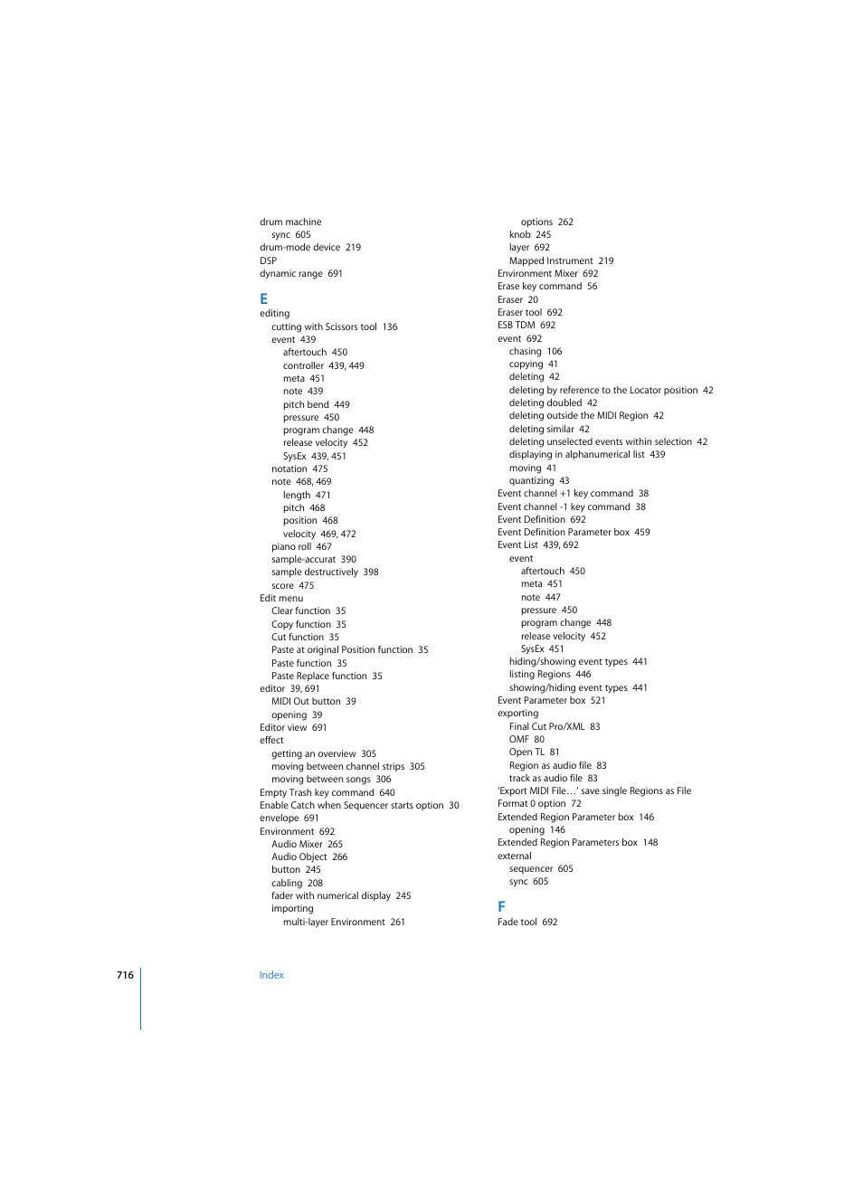 Apple Logic Pro 7 User Manual | Page 716 / 730