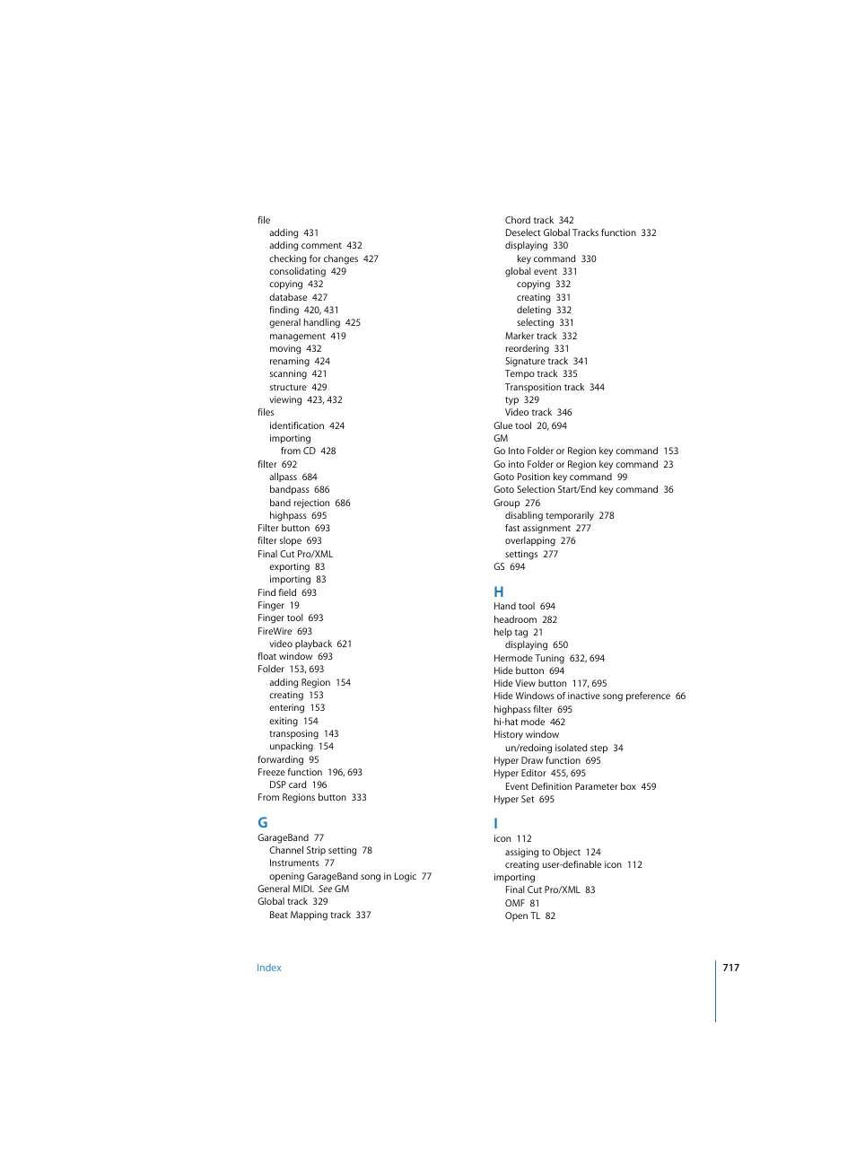 Apple Logic Pro 7 User Manual | Page 717 / 730