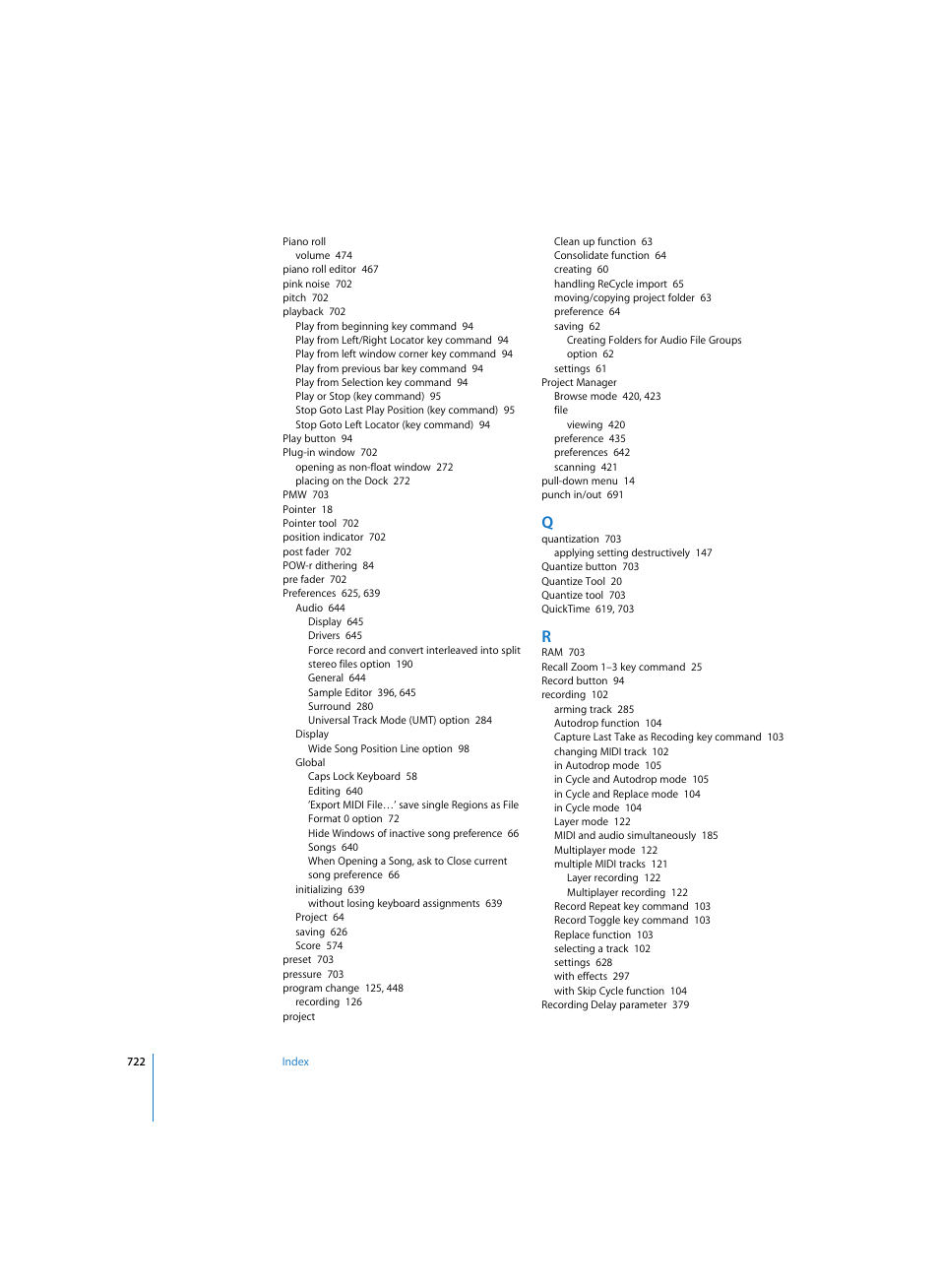 Apple Logic Pro 7 User Manual | Page 722 / 730