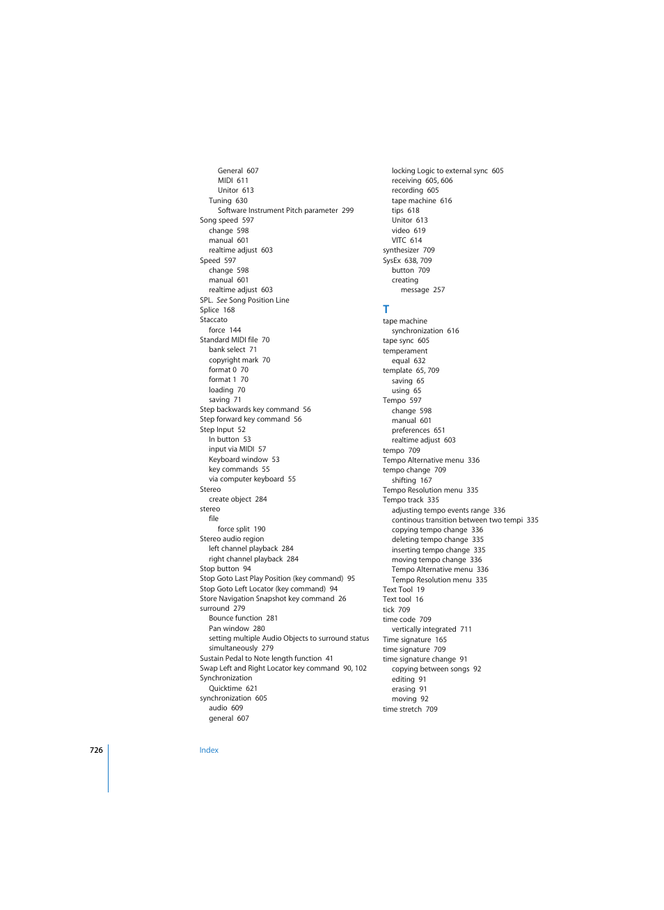Apple Logic Pro 7 User Manual | Page 726 / 730