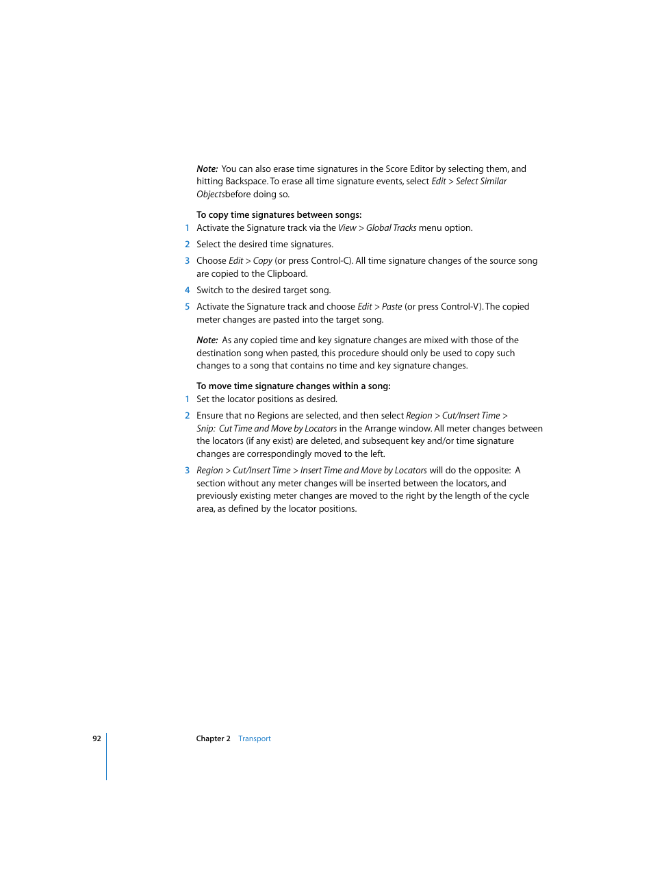 Apple Logic Pro 7 User Manual | Page 92 / 730